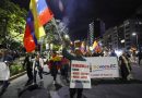 ‘Marcha de las antorchas’ a favor de la revocatoria del mandato de Daniel Noboa en Ecuador