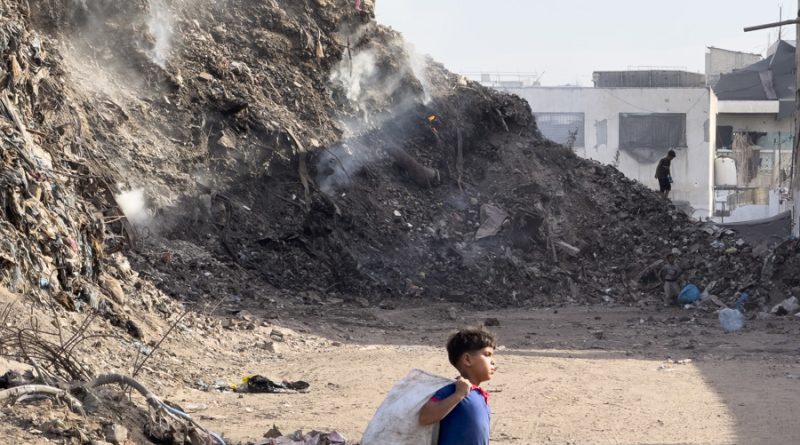Ratas, montañas de basura y tiendas de campaña: la vida en Gaza tras ocho meses de tregua