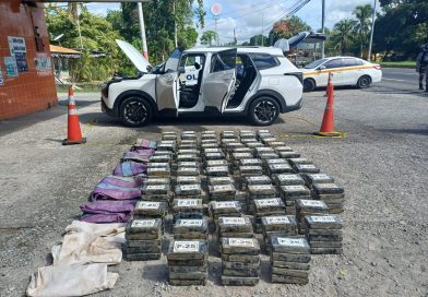 Incautan 365 kilos de droga en punto de control en Río Hato