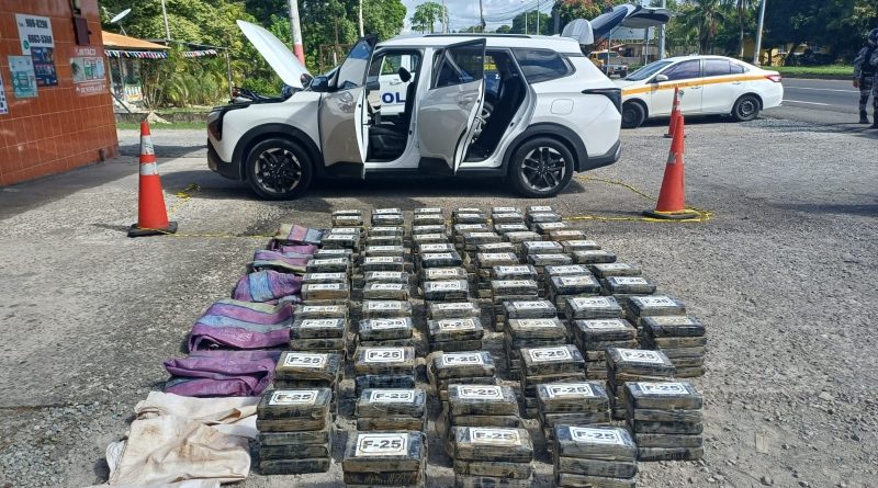 Incautan 365 kilos de droga en punto de control en Río Hato
